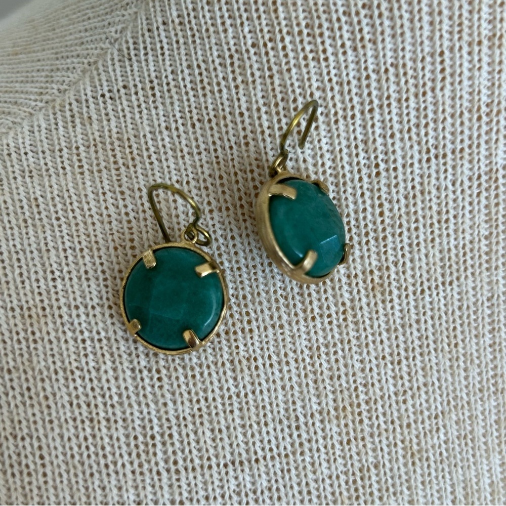 Sensitive Ears Gold Drop Earrings - Picture 10 of 12